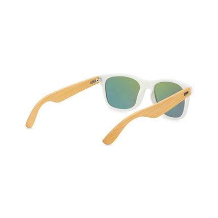 CapeShades Recycled Bamboo Sunglasses White Frame - Just Tote Bags