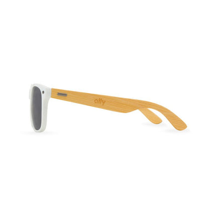 CapeShades Recycled Bamboo Sunglasses White Frame - Just Tote Bags