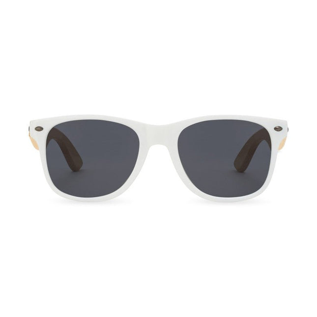 CapeShades Recycled Bamboo Sunglasses White Frame - Just Tote Bags