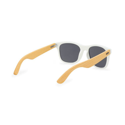 CapeShades Recycled Bamboo Sunglasses White Frame - Just Tote Bags