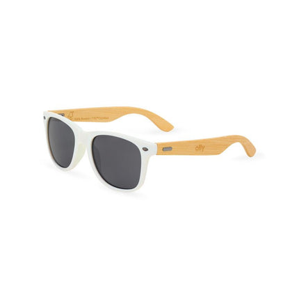 CapeShades Recycled Bamboo Sunglasses White Frame - Just Tote Bags