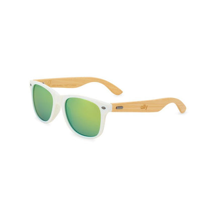 CapeShades Recycled Bamboo Sunglasses White Frame - Just Tote Bags