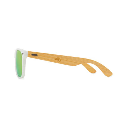 CapeShades Recycled Bamboo Sunglasses White Frame - Just Tote Bags