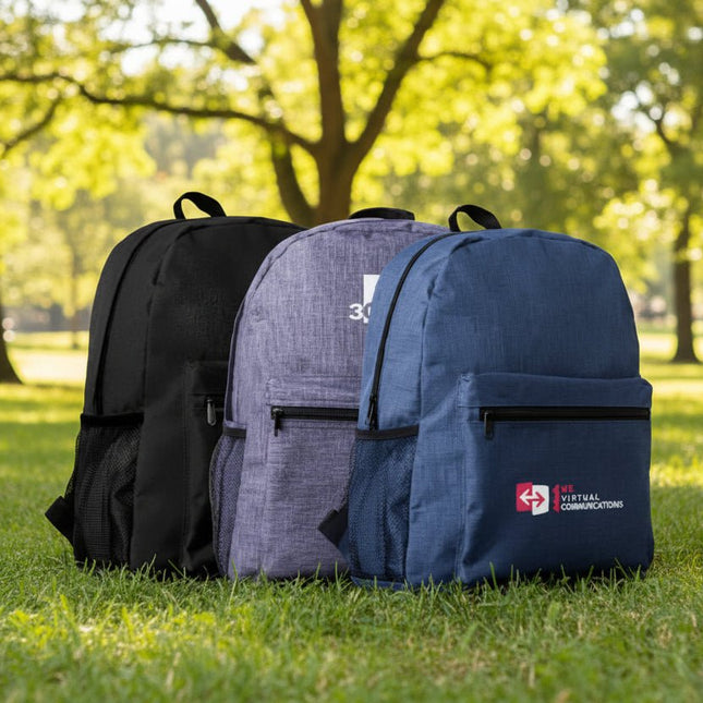 Classic Heather Laptop Backpack - B5805 - Just Tote Bags