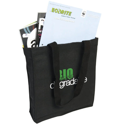 Cotton Canvas Book Bag Tote - B9235 - Just Tote Bags