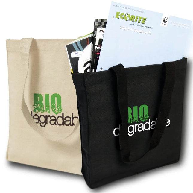 Cotton Canvas Book Bag Tote - B9235 - Just Tote Bags