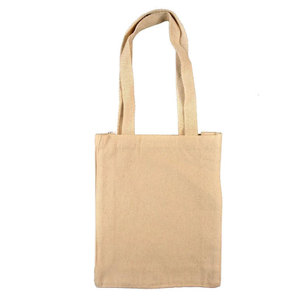Cotton Canvas Book Bag Tote - B9235 - Just Tote Bags