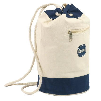 Cotton Two Tone Duffel - Just Tote Bags