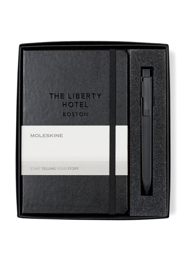Moleskine® Medium Notebook and GO Pen Gift Set Moleskine