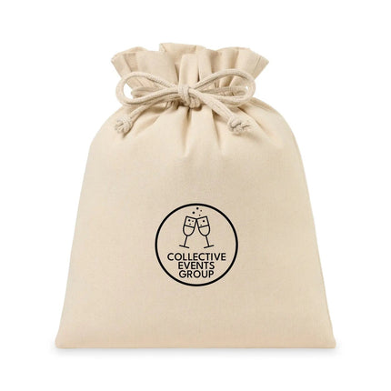 Eco-conscious Canvas Drawstring Gift Bag - Large - Just Tote Bags