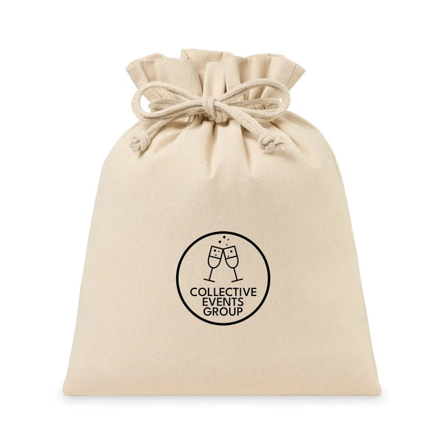 Eco-conscious Canvas Drawstring Gift Bag - Large - Just Tote Bags