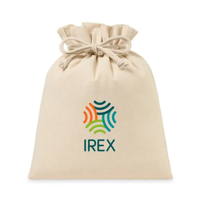 Eco-conscious Canvas Drawstring Gift Bag - Large - Just Tote Bags