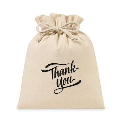 Eco-conscious Canvas Drawstring Gift Bag - Large - Just Tote Bags