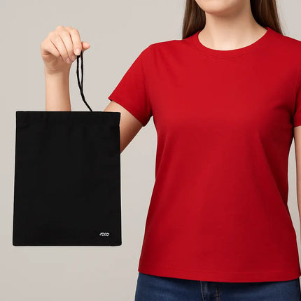 Ecorite Cotton Medium Ditty Pouch - B9800 - Just Tote Bags