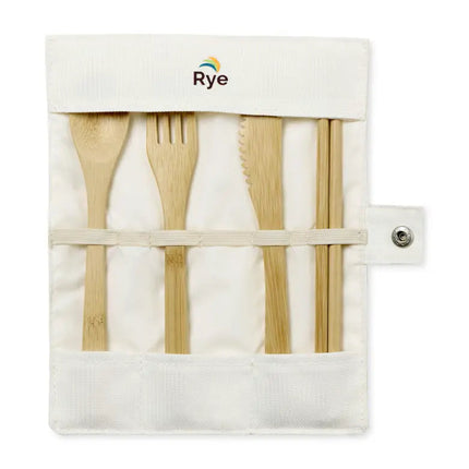 Gemline Zero-Waste Bamboo Utensil Kit - Just Tote Bags