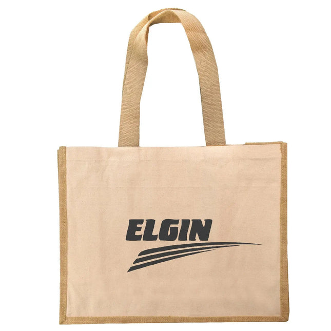 Jute /Cotton Market Shopper Tote - B3610 - Just Tote Bags