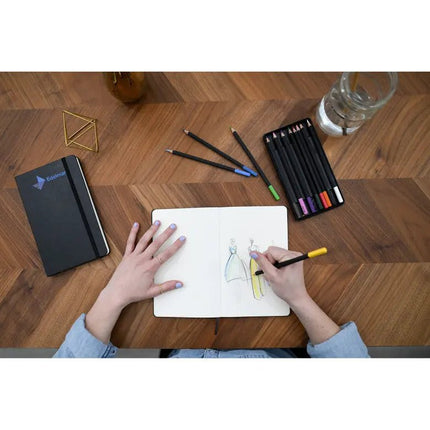 Moleskine® Coloring Kit - Sketchbook and Watercolor Pencils - Just Tote Bags
