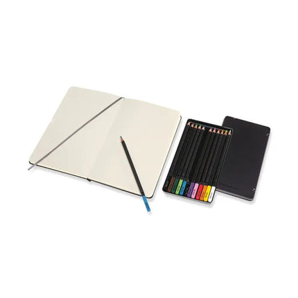 Moleskine® Coloring Kit - Sketchbook and Watercolor Pencils - Just Tote Bags