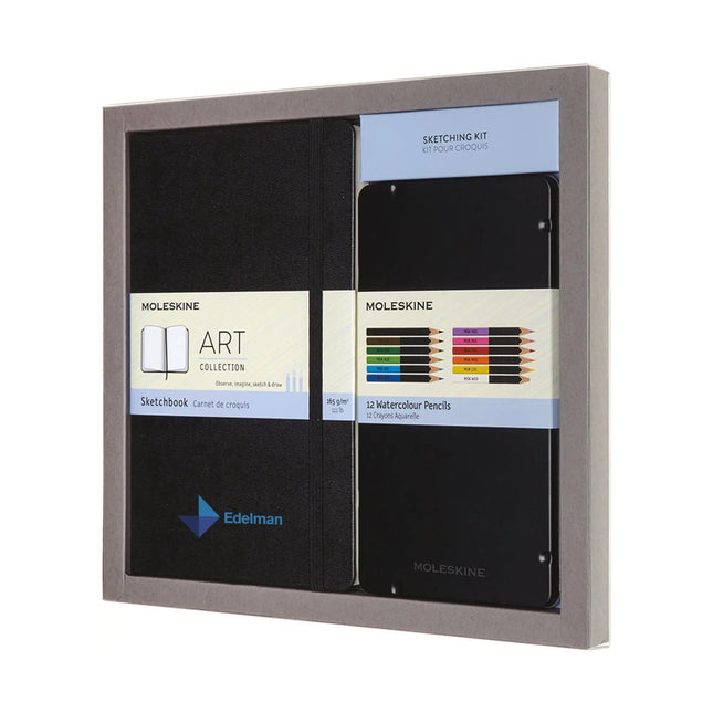 Moleskine® Coloring Kit - Sketchbook and Watercolor Pencils - Just Tote Bags