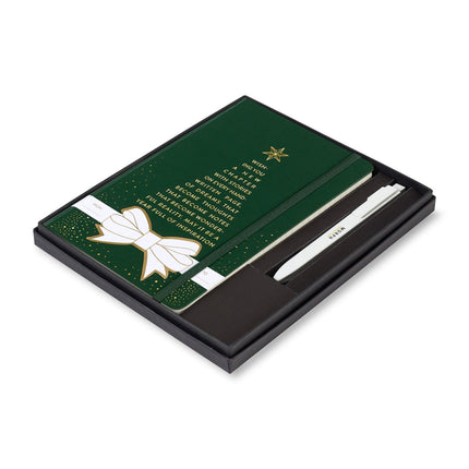 Moleskine® Hard Cover Holiday Notebook and GO Pen Gift Set - Just Tote Bags