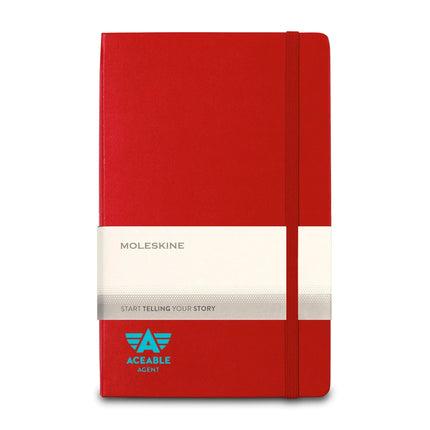 Moleskine® Hard Cover Ruled Large Expanded Notebook - Just Tote Bags