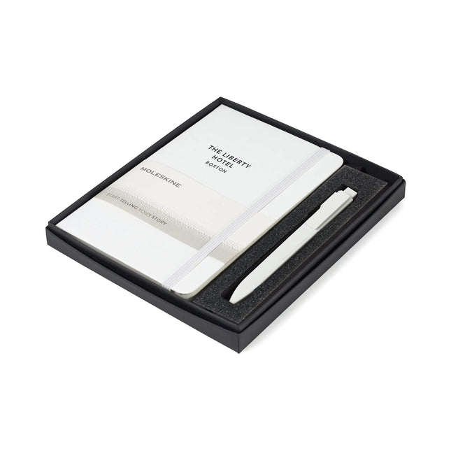 Moleskine® Medium Notebook and GO Pen Gift Set - Just Tote Bags