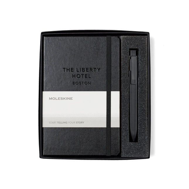 Moleskine® Medium Notebook and GO Pen Gift Set - Just Tote Bags