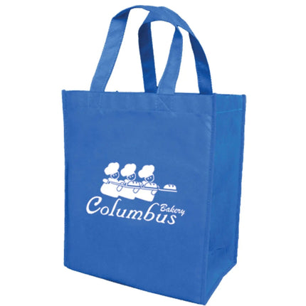 Non Woven Friendly Shopper Tote with Rigid Plastic Bottom -B4120 - Just Tote Bags