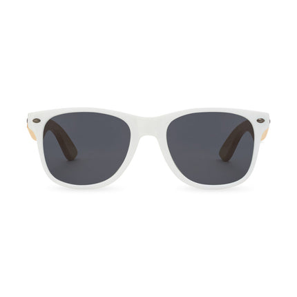 CapeShades Recycled Bamboo Sunglasses White Frame