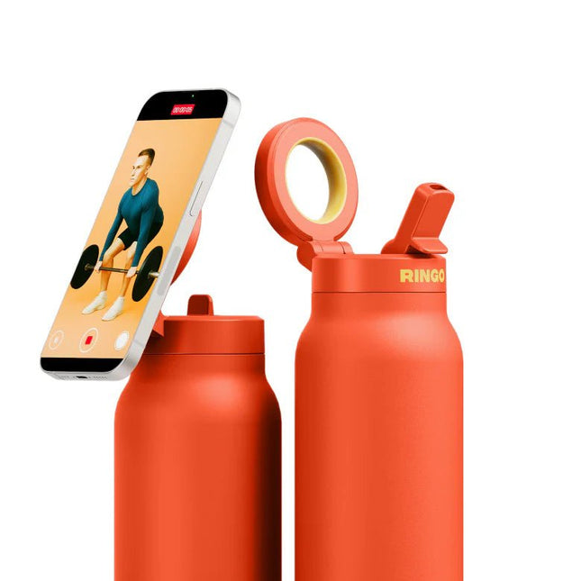 RINGO Pro Water Bottle with Magnetic Booster Ring - 24 Oz. - Just Tote Bags