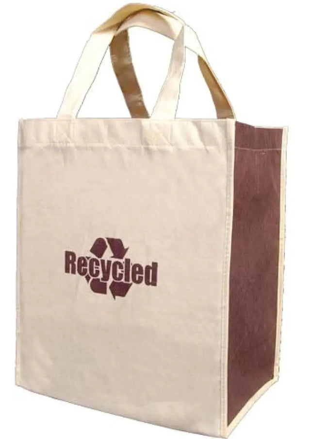 Non Woven Friendly Shopper Tote with Rigid Plastic Bottom -B4120 Ecorite