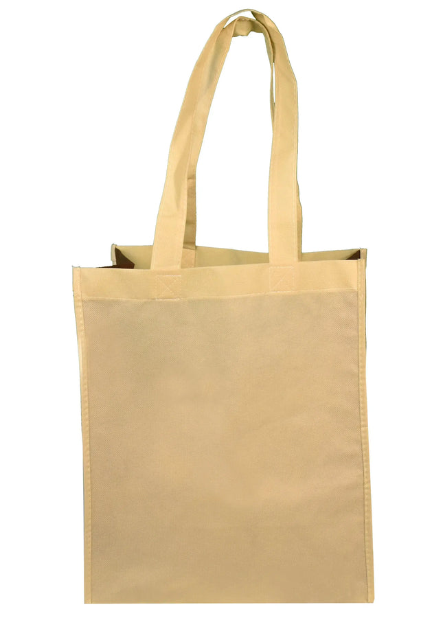 Non Woven Friendly Shopper Tote with Rigid Plastic Bottom -B4120 Ecorite