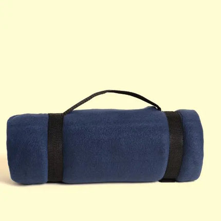 Whipstitch Fleece Blanket with Strap -B5660 - Just Tote Bags