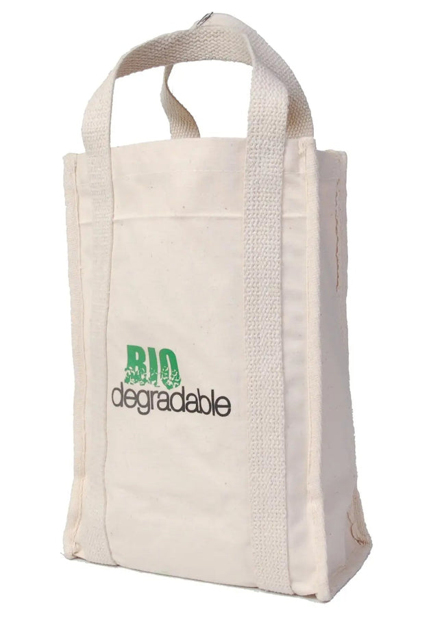Ecorite Cotton 4 Bottle Wine Tote - B3795 - Just Tote Bags