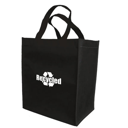 Non Woven Friendly Shopper Tote with Rigid Plastic Bottom -B4120 - Just Tote Bags