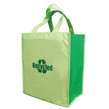Non Woven Friendly Shopper Tote with Rigid Plastic Bottom -B4120 - Just Tote Bags