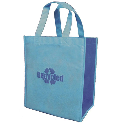 Non Woven Friendly Shopper Tote with Rigid Plastic Bottom -B4120 - Just Tote Bags