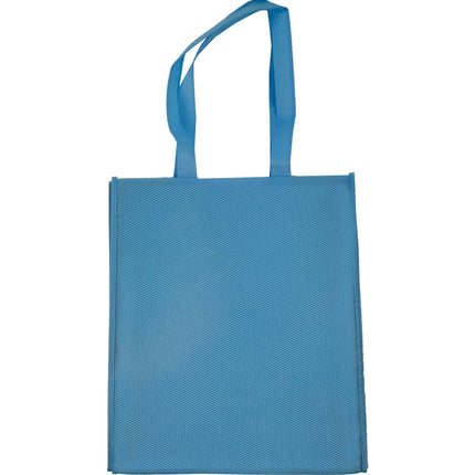 Non Woven Friendly Shopper Tote with Rigid Plastic Bottom -B4120 - Just Tote Bags